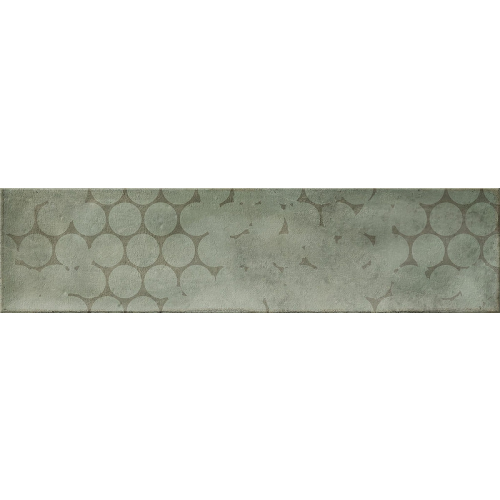 Керамическая плитка Cifre Omnia Green Decor настенная 7,5х30 см