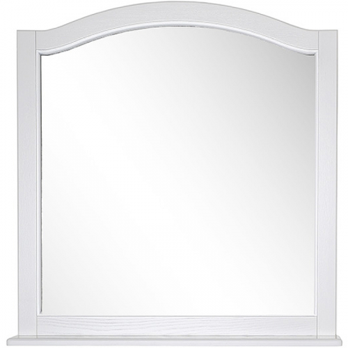 Зеркало ASB-Woodline Модерн 105 11231 Белое с патиной Серебро
