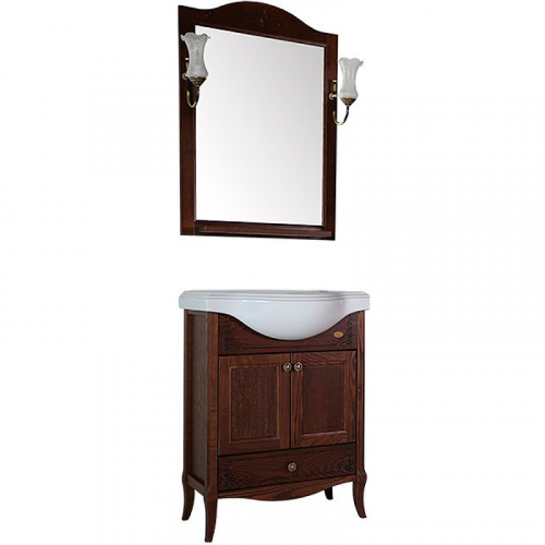 Комплект мебели для ванной ASB-Woodline Салерно 65 Антикварный орех 9695+19252+9690