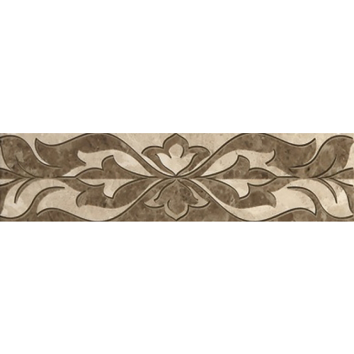 Керамический бордюр Gracia Ceramica Saloni brown 01 7,5x30 см 10212001736