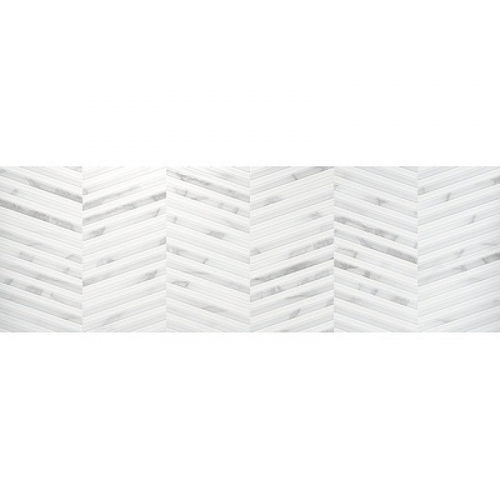 Керамическая плитка Benadresa Newbury White Graz Slim настенная 30x90 см