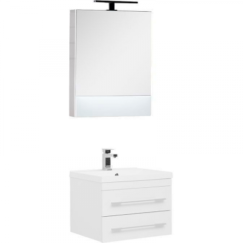 Комплект мебели для ванной Aquanet Нота 58 287700 подвесной Белый