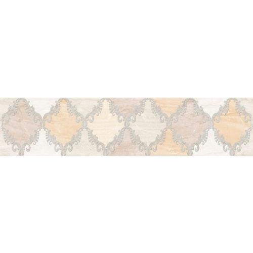 Керамический бордюр Beryoza Ceramica (Береза керамика) Дубай светло-бежевый 11,5х50 см