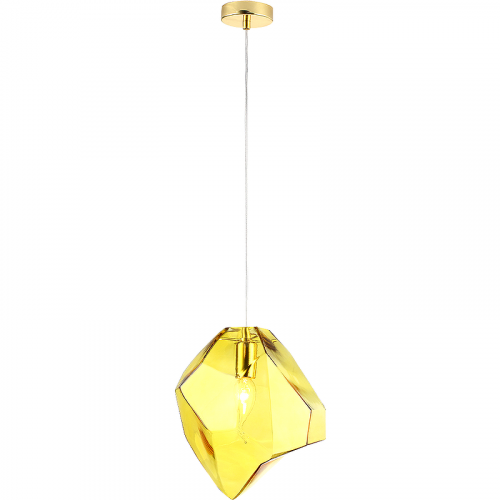 Подвесной светильник Crystal Lux Nuestro SP1 Gold Amber Янтарный Золото NUESTRO SP1 GOLD/AMBER