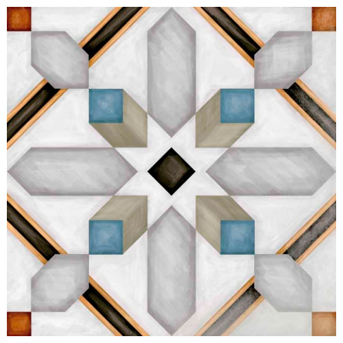 Керамическая плитка Vives Ceramica Vodevil Demel Multicolor напольная 20х20 см 23251