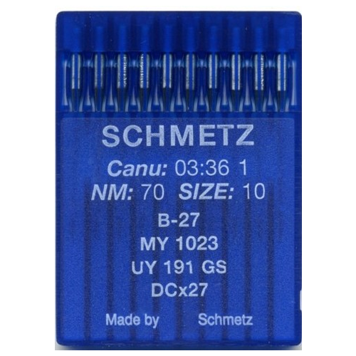 Швейные иглы для промышленных машин Schmetz B 27 DCx27 R №130