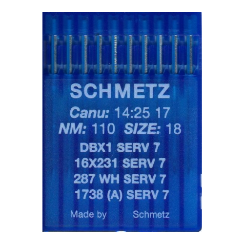 Швейные иглы для промышленных машин Schmetz DBx1 1738 SERV 7 R №110
