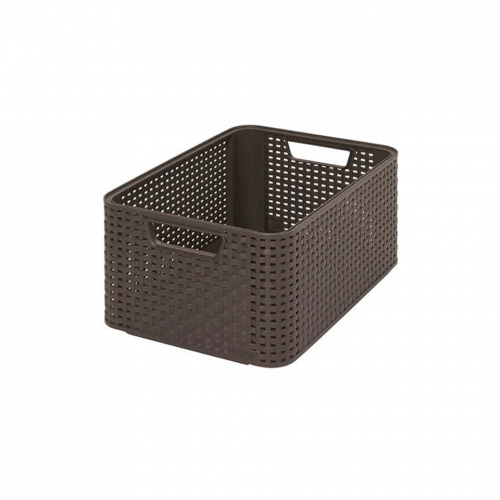 Корзина для белья Keter Style M (арт. 205844), 18л, цвет темно-коричневый