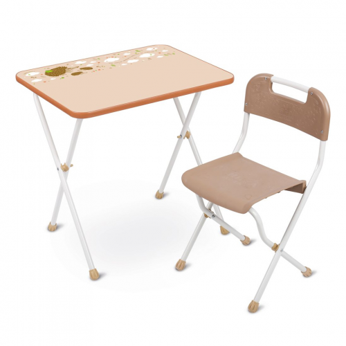 Комплект складной детской мебели Nika Алина (арт. КА2/Б), стол, стул, цвет бежевый