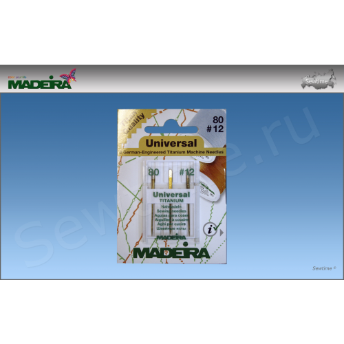 Иглы Madeira 9455 Universal Titanium, 3 шт №80