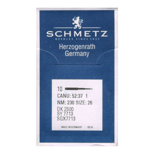 Швейные иглы для промышленных машин Schmetz DK 2500 SY 7713 SGx7713 R №160