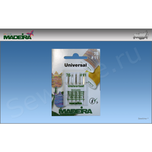 Иглы Madeira 9450 Universal, 5 шт, №75