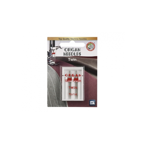 Иглы Organ двойные 70\1,6 ( 2 шт)