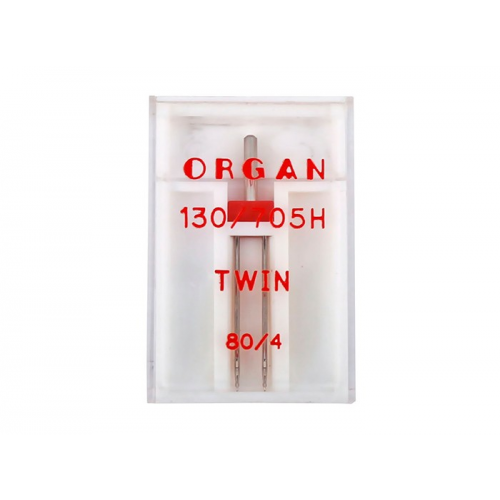 Иглы Organ двойные 80\4 ( 1 шт)