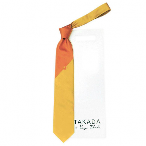 Желто-оранжевый галстук Kenzo Takada 826110
