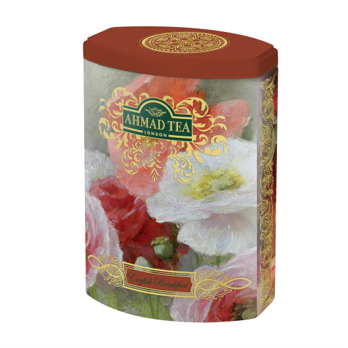 Чай "Ahmad Tea" Английский завтрак, Fine Tea Collection, чёрный, листовой, в подарочной металлической банке, 100г Упаковка - 12 шт