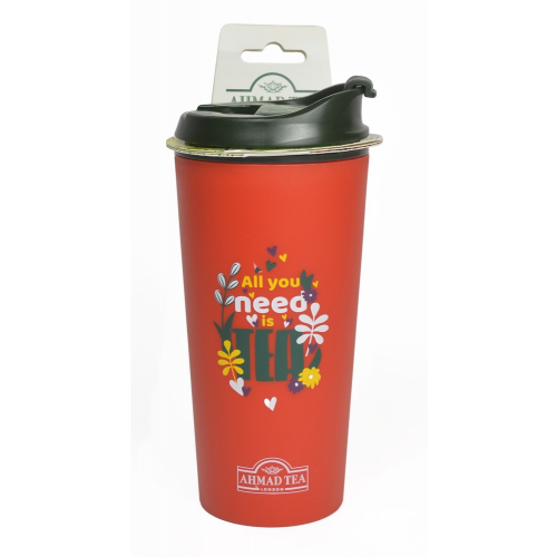 Термокружка "Ahmad Tea", 350 мл, цвет красный
