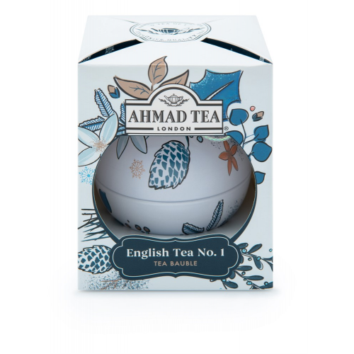 Чай "Ahmad Tea", Чай Английский №1, "Снежные Сумерки", "Новогодний шар", 30г Штука