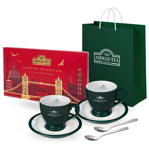 Подарочный набор чая и посуды от "Ahmad Tea" "Классические вкусы"