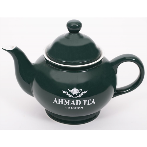 Чайник заварочный "Ahmad Tea", зелёный, керамический, 400 мл