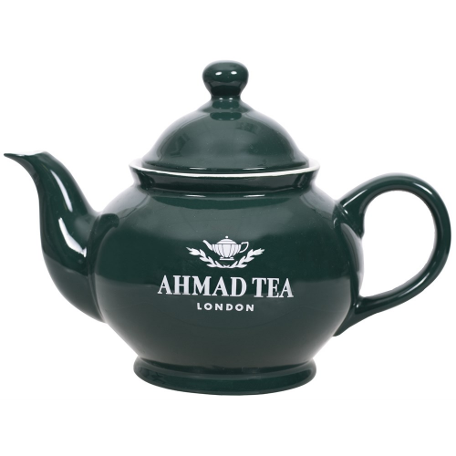 Чайник заварочный "Ahmad Tea" с фильтром, зелёный, керамический, 850 мл