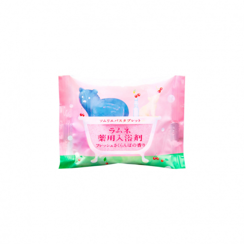CHARLEY Charley Sommelier Соль-таблетка для ванн расслабляющая с ароматом цветущей сакуры, 40 г
