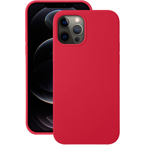 Клип-кейс Deppa Apple iPhone 12/12 Pro Liquid Silicone Pro Red