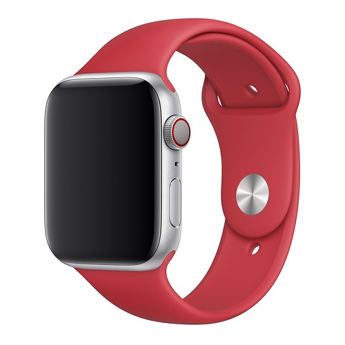 Ремешок для умных часов Everstone ES-AWBS-202 Apple Watch 42/44мм силиконовый Red