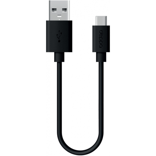 Дата-кабель Deppa USB А-Type С 1,2м 2.4А Black