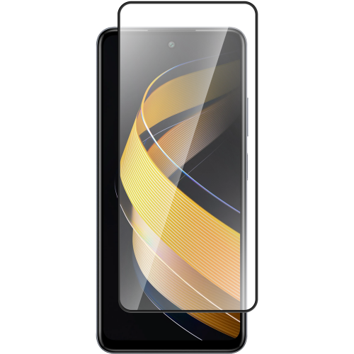 Стекло защитное для infinix Hot 40 Pro Черная рамка