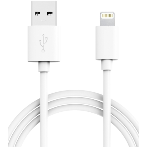 Дата-кабель MediaGadget NL-001M USB-Lightning Apple MFI 1м White