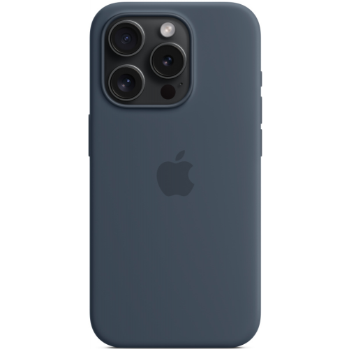 Чехол-накладка Apple iPhone 15 Pro Max Silicone Case with MagSafe Штормовой синий