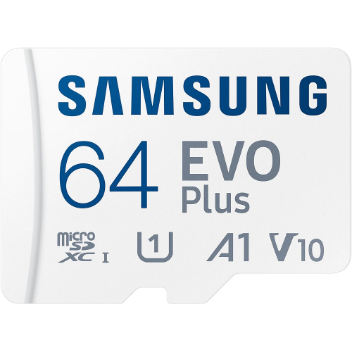 Карта памяти MicroSD Samsung EVO V6 64Gb Class10 MB-MC64KA/EU с адаптером Белая