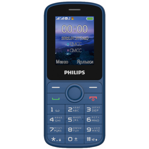 Мобильный телефон Philips Xenium E2101 Dual sim Синий