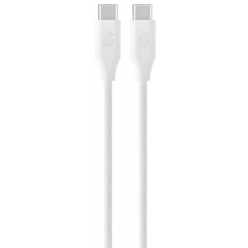 Дата-кабель uBear Life USB-C-USB-C 60W 1.2 м Белый