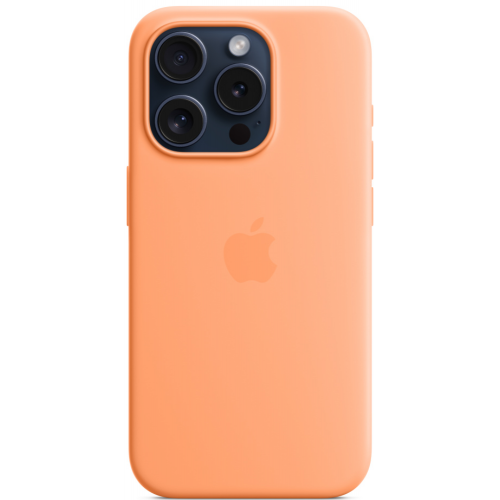 Чехол-накладка Apple iPhone 15 Pro Max Silicone Case with MagSafe Апельсиновый