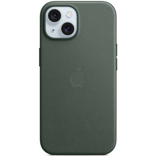 Чехол-накладка Apple iPhone 15 Plus FineWoven Case with MagSafe Вечнозеленый
