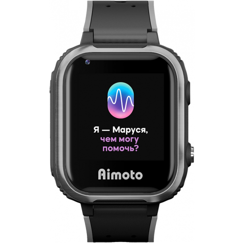 Детские часы Aimoto IQ 4G с голосовым помощником Марусей Black