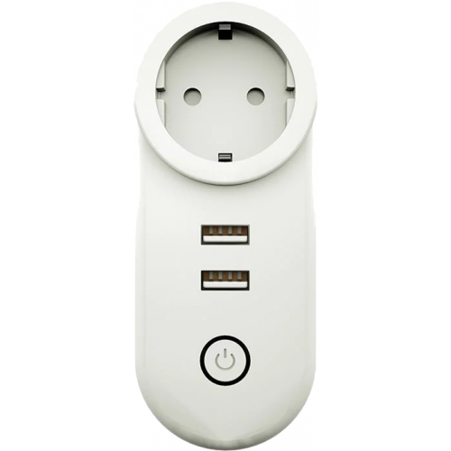 Умная розетка MOES Smart Socket ZP-LZ-EU2U, Zigbee, 110-240 В, 16А Белая