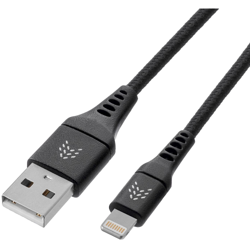 Дата-кабель Rocket Contact USB-A - Lightning 1м оплётка нейлон Черный