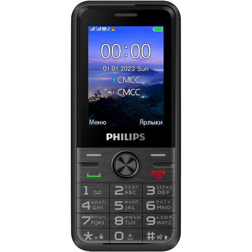 Мобильный телефон Philips Xenium E6500 Dual sim Черный