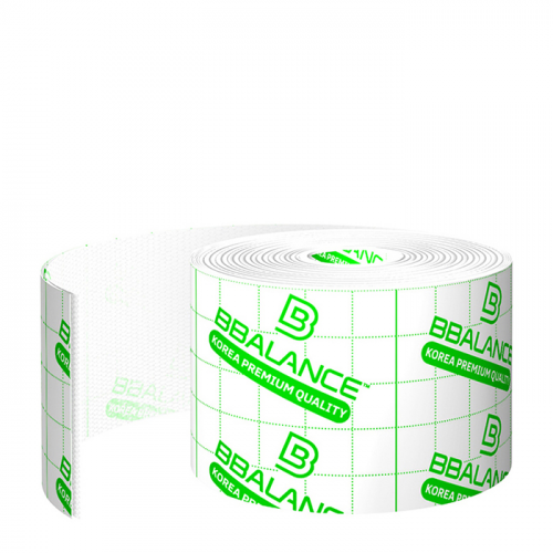 Подкладочный материал для кинезио тейпов BBTape Lite (5см*10м), Цвет #1 White | Белая