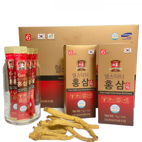 Женьшень питьевой в стиках Health Doctor 6-year old Health Doctor Korean Red Ginseng (30 стиков)