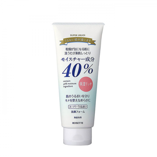 Пенка для умывания Rosette 40% Super Uruoi Moisturizing Cleansing Foam