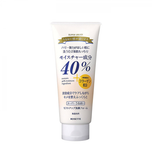 Пенка для умывания Rosette 40% Super Uruoi Lift Up Cleansing Foam