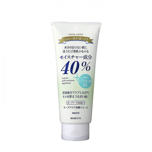 Пенка для умывания Rosette 40% Super Moisture Keep Aqua Facial Cleansing Foam