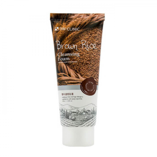 Пенка для умывания 3W Clinic Brown Rice Foam Cleansing
