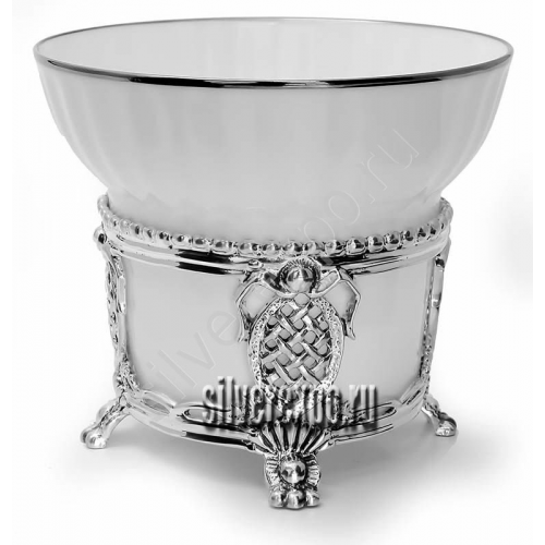Серебряная чашка чайная Меценат Фабрика серебра АРГЕНТА 562ЧШ03006