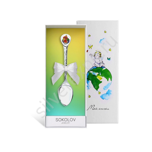 Детская серебряная ложка Попугай SOKOLOV Jewelry 2304010067