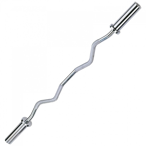 Гриф олимпийский слабоизогнутый OriginalFitTools 120 см, с замками пружинами(FT-OB-47-Z-CR-SC) FIT TOOLS